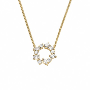 Ellis 光影織夢黃銅項鍊-金色 JA7295710