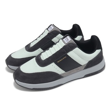 Royal Elastics 休閒鞋 Crown Lux 男鞋 黑 綠 真皮 獨家彈力帶 回彈 07543098