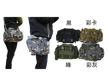限時 滿3千賺10%點數↘ | ~雪黛屋~SPYWALK 腰肩斜背式腰包大容量大齒拉鍊主袋+外袋共四層附長背帶多功能防水尼龍布SW1111