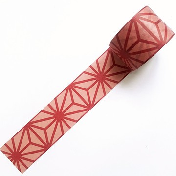 mt Wamon 和紙膠帶 30mm / 麻葉 粉x紅 (MT01K1941) / 限定款