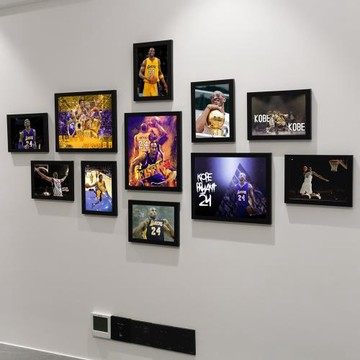 科比海報NBA籃球明星湖人隊臥室墻貼畫宿舍裝飾畫掛墻相框照片墻