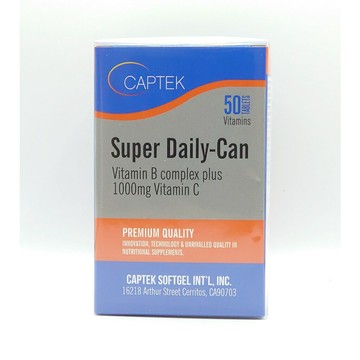 【詠晴中西藥局】Super Daily-Can B+C Tablets天天能B+C錠 50錠/盒 美國進口