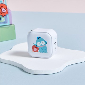 人魚漢頓-相互依靠GaN 45W Type-C雙孔充電頭