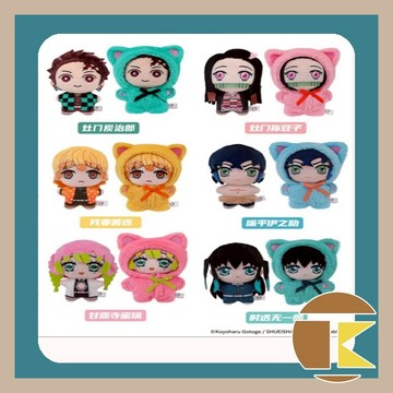 【114年12月預購】鬼滅之刃-貓貓樂園派對毛絨 盲盒 盲抽 盒玩 收藏 娛樂 一中盒6入｜愛蛋客