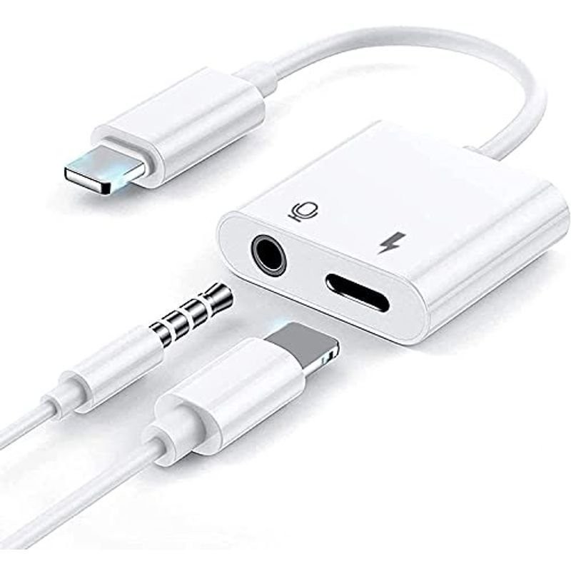 急速充電+通話可能+音楽 i-Phoneイヤホン 変換ケーブル 3.5mm イヤホン 音楽 充電 通話 同時 2in1 変換アダプタ 純正品 通販  LINEポイント最大1.0%GET | LINEショッピング