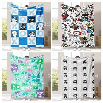 酷企鵝卡通可愛動漫多圖案可來圖毛毯法蘭絨午睡毛毯空調毛巾被