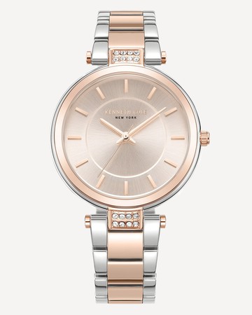 Kenneth Cole | Modern Classic Bracelet Watch in Two Tone Silver/Gold Rose