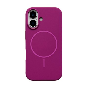 高品質 曼月紅液態 細圈磁吸 防摔殼 用於iPhone16 15 14 13 12 11 Pro MAX手機殼 舒適矽膠
