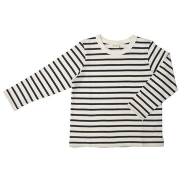 akachan honpo - 經典長袖T恤-天竺材質-深藍色