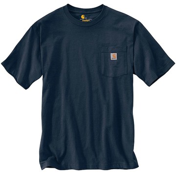 CARHARTT 美版 K87 NVY POCKET TEE 6.75oz 重磅口袋 短T (NVY 深海軍藍)
