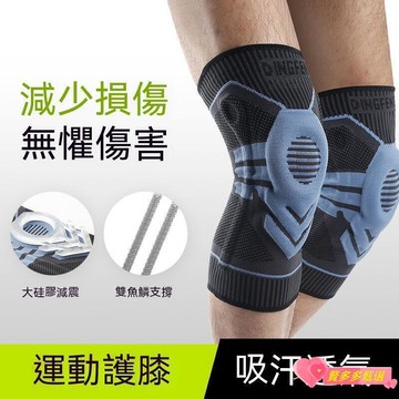 【源一商社】運動護膝 護膝 運動半月板矽膠護膝蓋損傷運動籃球透氣關節護髕骨韌帶拉受傷登山 專業運動護膝 籃球護膝