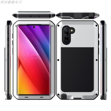 適用三星s10Plus金屬硅膠三防手機殼note10Plus屏幕保護雙面防摔