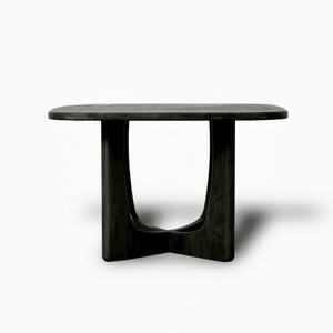 艾禮思圓角餐桌 黑橡木