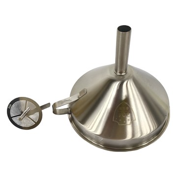 PUSH! 餐廳廚房用品304不銹鋼 漏斗 大  尺寸15CM*11.6CM*1.5CM  不鏽鋼  1個