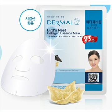 【韓國原裝進口】DERMAL燕窩補水保濕面膜(1入) [51855]便宜又好用