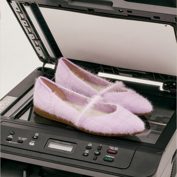 娃娃毛海平底鞋 紫格紋 | inooknit 專為亞洲女生設計的針織鞋