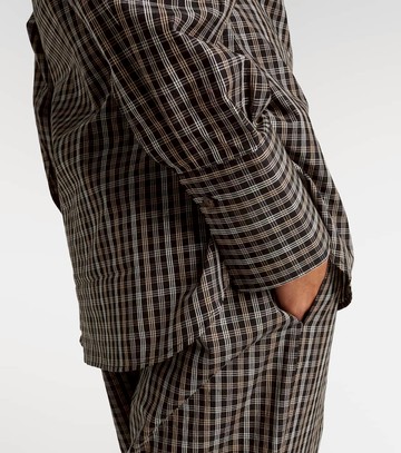 Róhe Checked cotton shirt