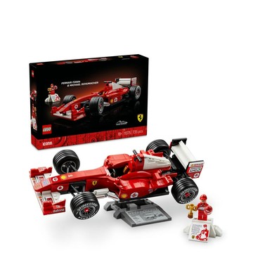 LEGO Icons 11375 Ferrari F2004 和 Michael Schumacher(賽車 法拉利 居家擺設 玩具)