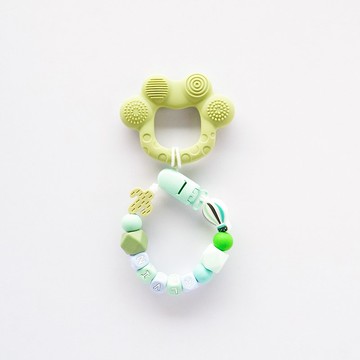 ALVIN 熱氣球 仙人掌 珊瑚綠熊掌固齒器 / 客製化奶嘴鏈