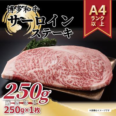 ふるさと納税 川崎町 博多和牛サーロインステーキセット　250g(250g×1枚)(川崎町)