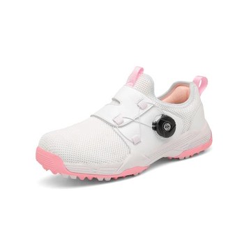 夏季高爾夫球鞋女防水球童鞋透氣鏤空球鞋防側滑固定釘高爾夫女鞋