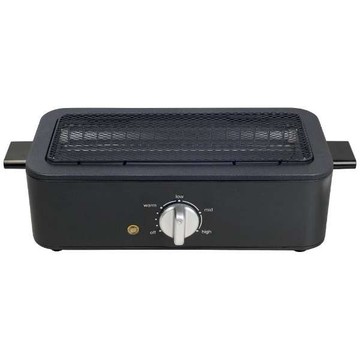 現貨 日本 YAMAZEN 山善 迷你減煙電烤爐 ESR-Q100-B 烤肉機 燒烤機 串燒 7段溫控 露營 野餐