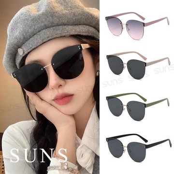 【SUNS】時尚韓版ins圓框墨鏡/太陽眼鏡 抗UV(51506)