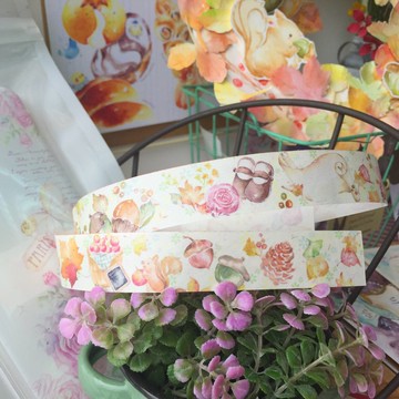 和紙水彩紙膠帶【秋之詩憶】