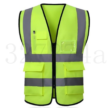熱賣中反光背心安全服印字定製logo市政施工車檢環衛工人反光衣馬甲工地