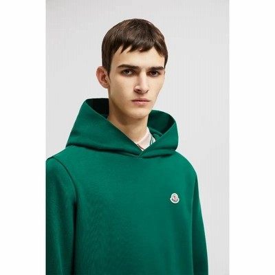 ★【MONCLER】メンズ★Felpa con patch logato★パーカー Moncler logo-patch Hoodie | Grey | FARFETCH