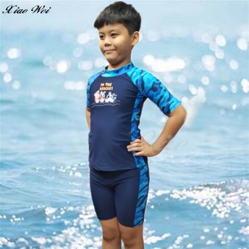 舒沛品牌 兒童二件式短袖泳裝/水母衣 NO.S203038