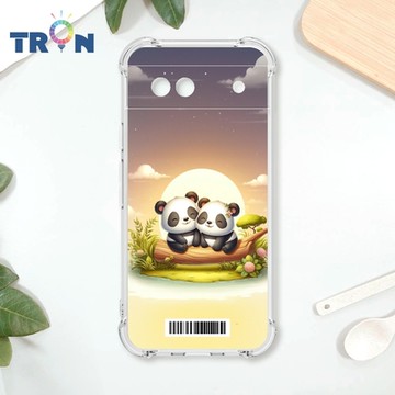 TRON GOOGLE Pixel 8A 可愛萌熊貓 四角防摔載具殼 軟殼 手機殼