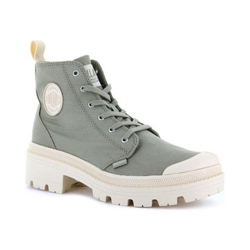PALLADIUM PALLABASE TWILL 銀灰 增高 軍靴 穿搭 96907297 女款