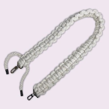 手工編織棉繩肩帶單肩斜挎帶包包配件麻繩褲鏈粗鏈個性風格寬肩帶