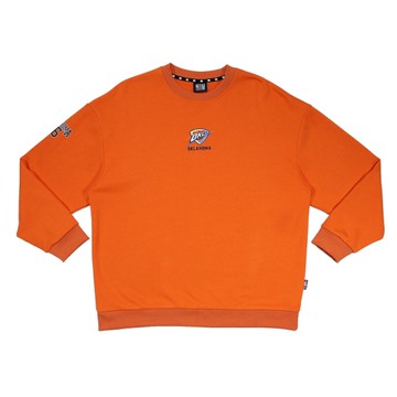 NBA OKC 長袖運動上衣 休閒T恤 中性款 橘色 35551011 51 noB74