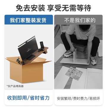 實木顯示器增高架台式電腦屏幕支架托架墊高底座辦公桌面收納架子新【年終特惠】