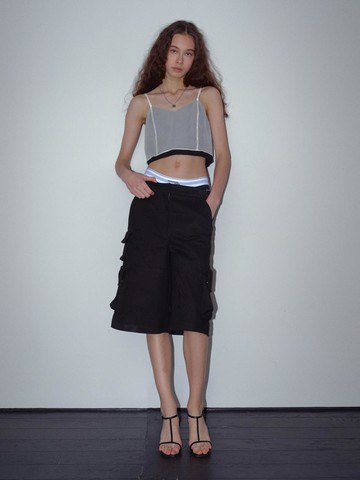 Bitte Cargo Bermuda Pants / Black