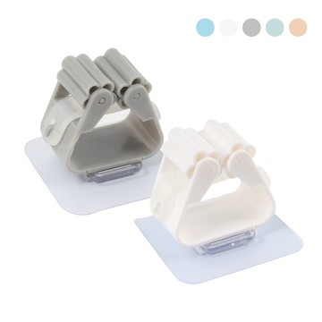 免釘滾輪掛架 【D091】 耐重 黏貼牢固 掃具收納 掃具掛架 掛架 拖把掛架 拖把架 掃把架 收納掛架 免釘架 掃把掛架 拖把收納 掃把收納 掃除用品 生活用品