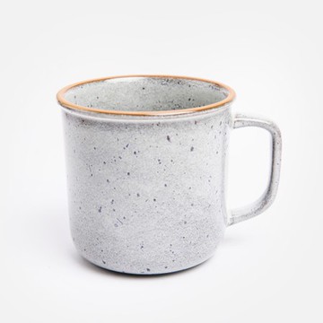 艾禮思陶瓷馬克杯400mL 煙雨灰