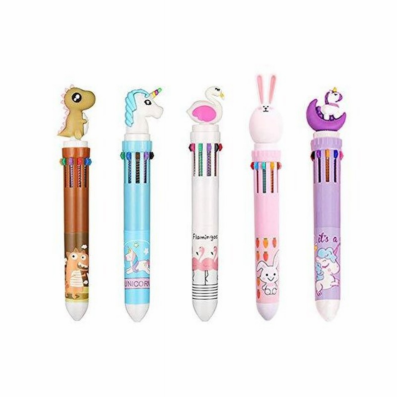 Maydahui 10色ボールペン 多色ボールペン 5本セット 油性 0 5mm 多機能ペン 油性ボールペン かわいい格納式ボールペン 動物ボールペン 通販 Lineポイント最大0 5 Get Lineショッピング