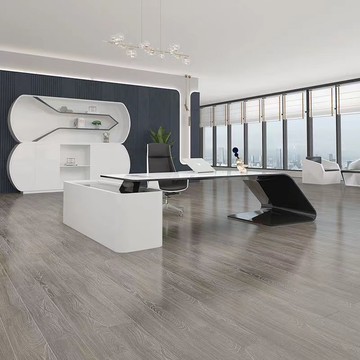 【免運/可開票】 實木桌 會議桌 泡茶桌 老闆辦公桌 洽談桌 電腦桌 時尚老闆桌總裁桌個性簡約現代白色大氣大班臺辦公室老闆辦公桌