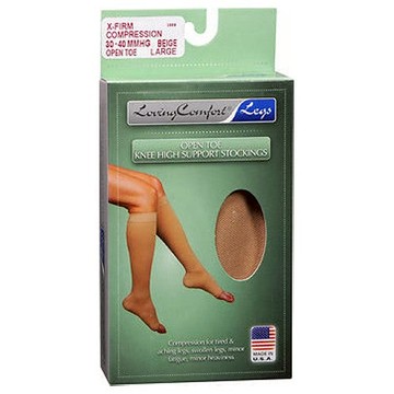 Scott Specialties Medical Legware Knee High Stockings Open Toe 30-40 BEIGE, LARGE 1 each by Scott Specialties