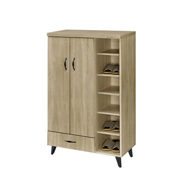 【唯熙傢俱】亞柏橡木色2.7尺鞋櫃