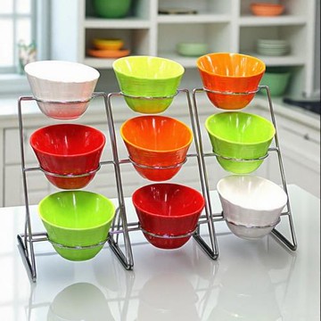 自助餐麻辣燙小菜展示盒架子碗小料臺火鍋店調料架商用置物容器盤