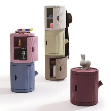 樹幹造型收納櫃（2色） 藍色