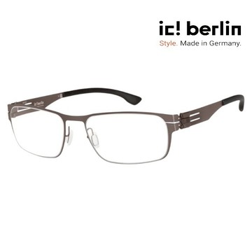 【ic! berlin】Rast Large Graphite 德國薄鋼眼鏡 公司貨 台南時代眼鏡 蔡司優視力專家