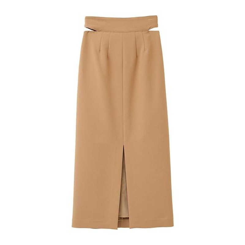 クラネ CLANE サイドカット リボン スカート SIDE CUT RIBBON SKIRT