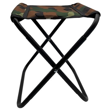 鋼管口袋摺疊椅 600D牛津布 小款 承重約80公斤  迷彩  1個