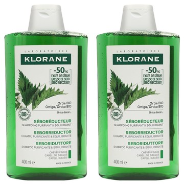 KLORANE 蔻蘿蘭 控油洗髮精 草本香氣  400ml  2瓶