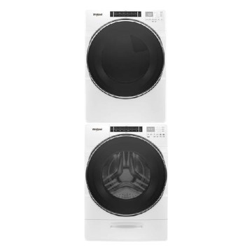 【Whirlpool 惠而浦】【8TWFW8620HW+8TWGD8620HW】17KG變頻滾筒洗衣機16KG瓦斯型滾筒乾衣機(標準安裝)